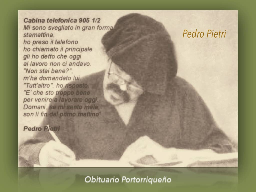 Puerto Rican Obituary Rev.Pedro Pietri recites his 1969 poem on Vimeo