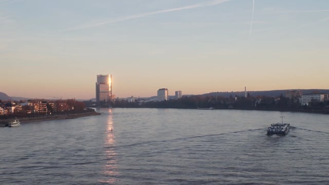 Bonn Rhine River - Free video on Pixabay