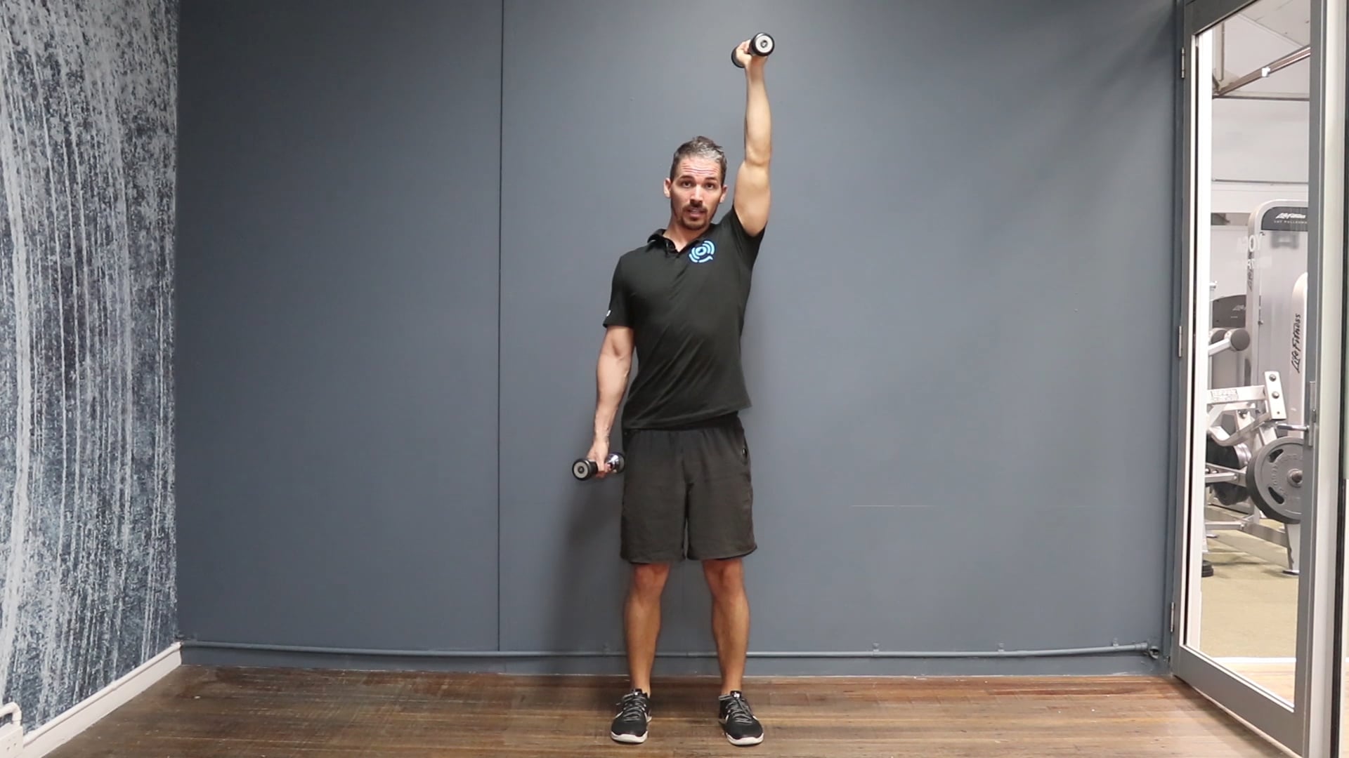 Dumbbell Side with Raise Shoulder Pres on Vimeo
