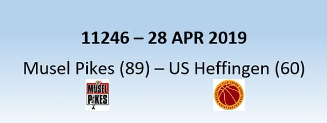 N1H 11246 Musel Pikes (89) - US Heffingen (60) 28/04/2019