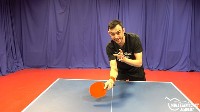 The use of the wrist on the forehand push