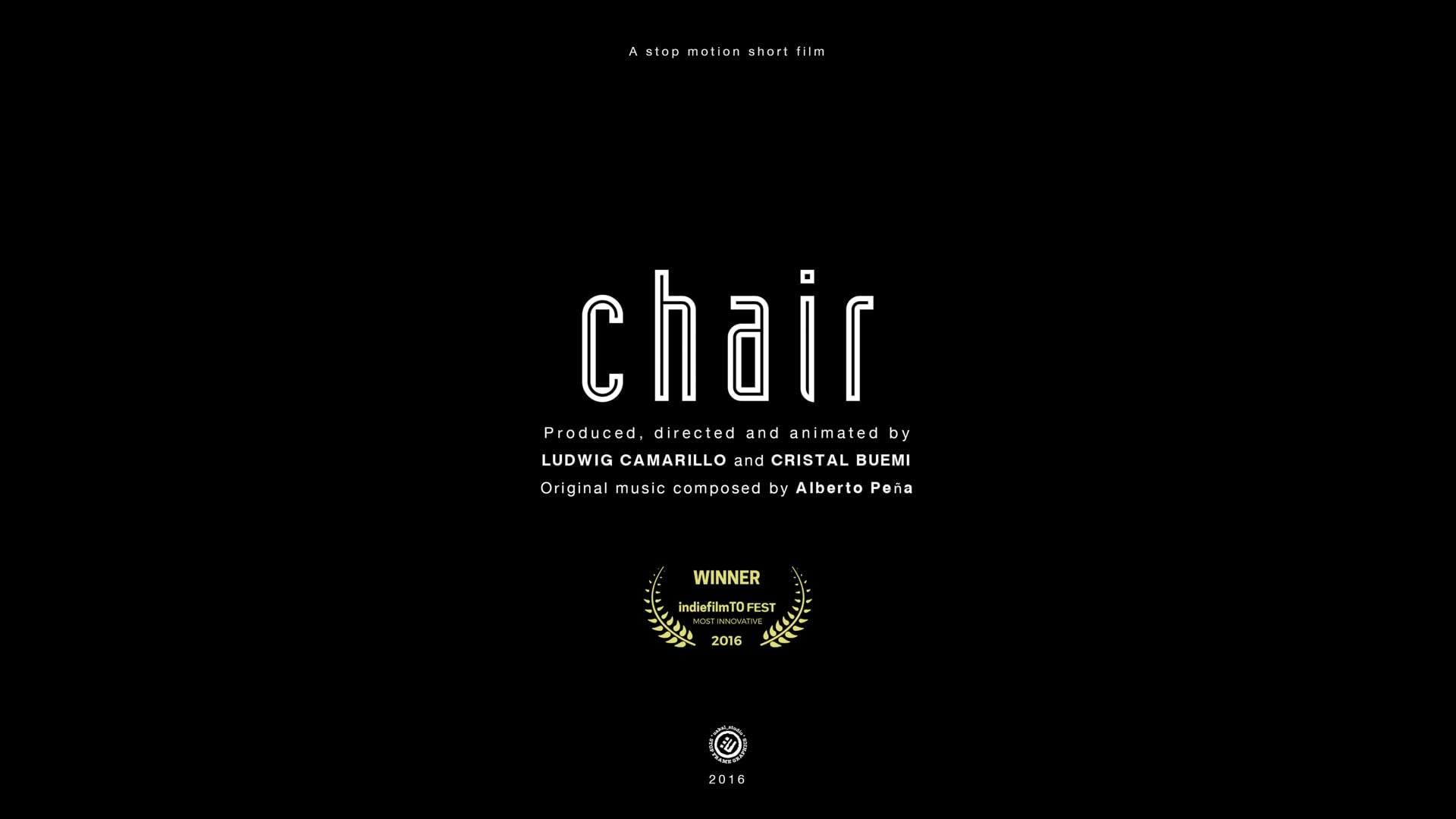 CHAIR a stop motion short film