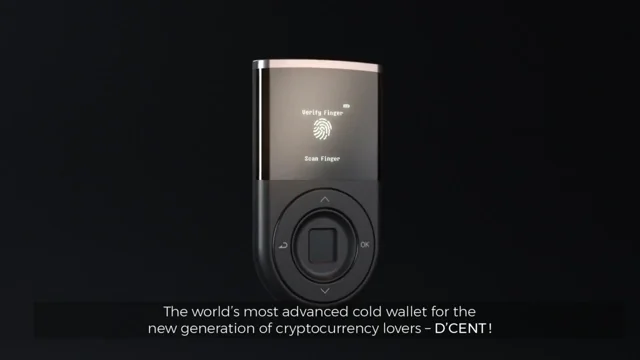 Best Crypto Hardware Wallet  Biometric Secured (D'CENT Biometric