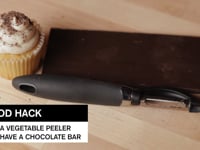 Use a Vegetable Peeler to Shave a Chocolate Bar