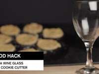 Use a Wine Glass as a Cookie Cutter