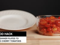 Use Dinner Plates to Slice Cherry Tomatoes