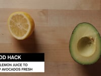 Use Lemon Juice to Keep Avocados Fresh