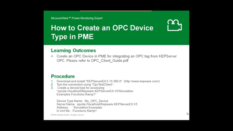 How to Create a OPC Device Type in PME on Vimeo