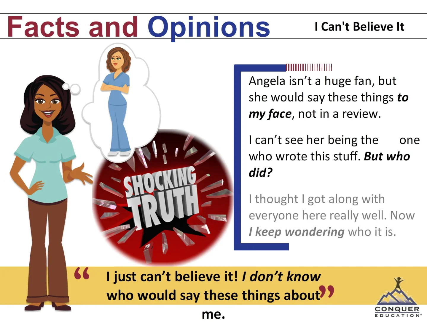 Where Is the Author Coming From? Fact, Opinion, and Bias, Section 1