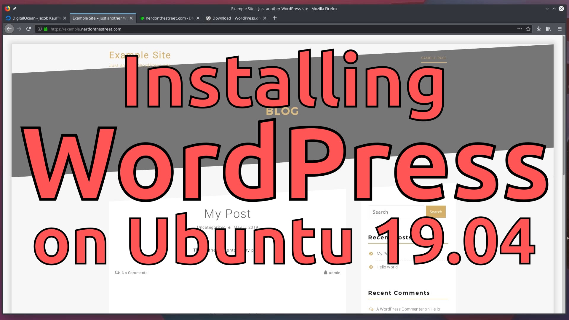 Installing Wordpress on Ubuntu 19.04