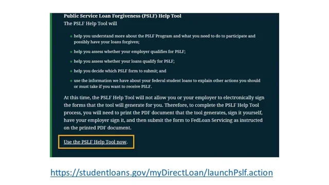 Become a Public Service Loan Forgiveness (PSLF) Help Tool Ninja