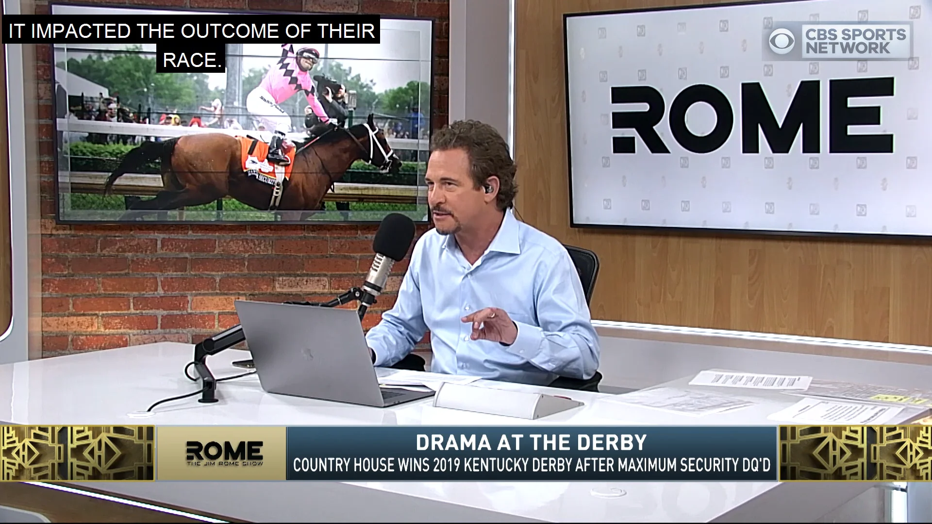 Jim Rome on 2019 Kentucky Derby Drama on Vimeo