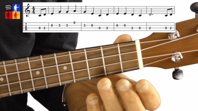 Oh, Susanna - Melodien spielen auf der Ukulele