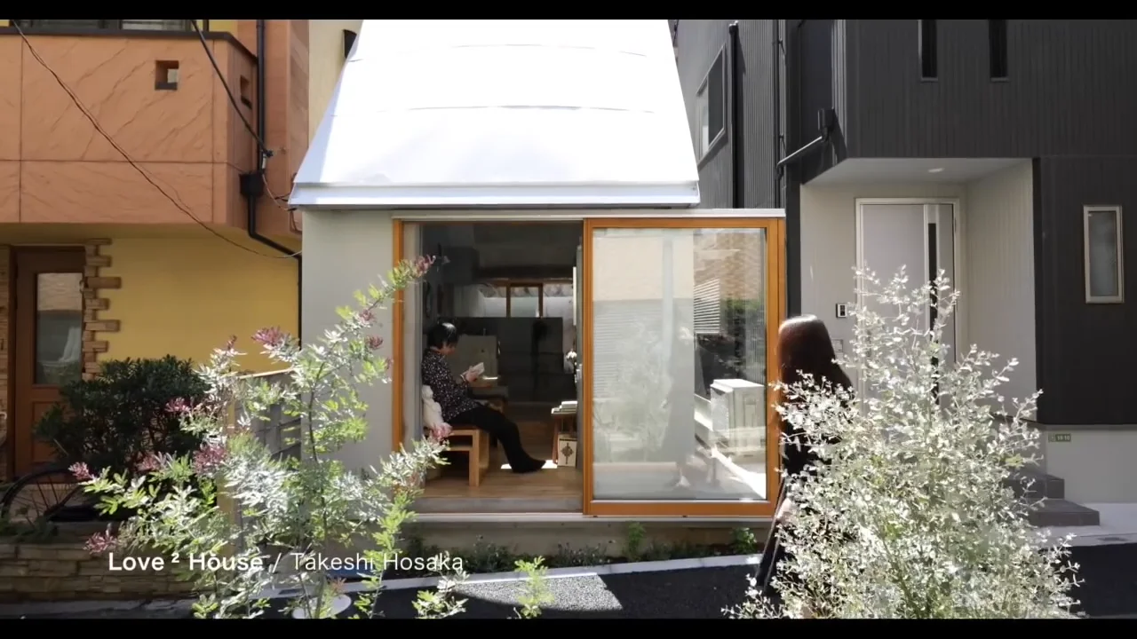 takeshi hosaka's love2 house is a 19 sqm hut for a couple in tokyo