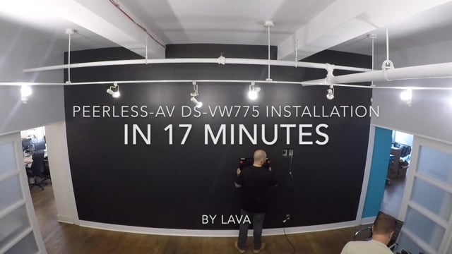 Peerless-AV helps global brand wow customers with installation of large video wall in NYC headquarters