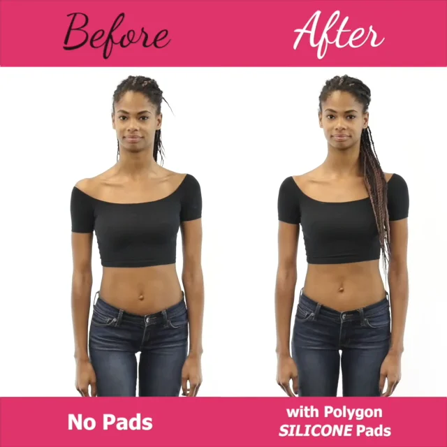 Before and After Padded Underwear, Hip Pads, Adhesive Butt Pads