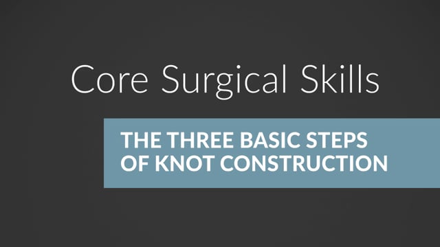 Three Basic Steps of Knot Construction - Left-Handed