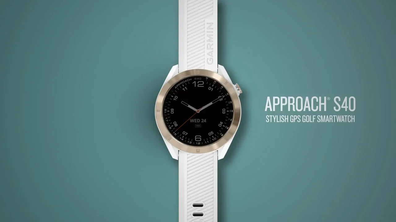 Product Display Garmin Approach S40 GPS Golf Watch - Light