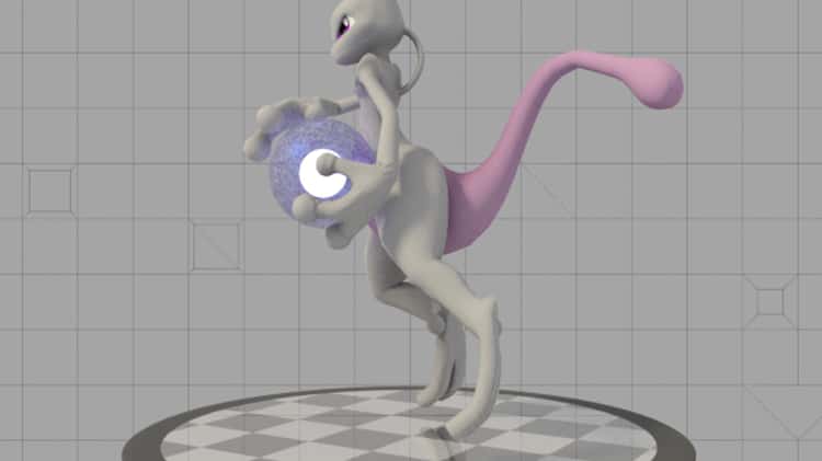 Mega Mewtwo Y 3D Model - Pokémon