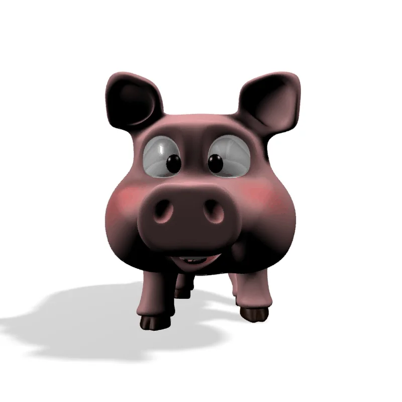 Pig With Crown - Download Free 3D model by BBonLLo (@BBonLLo