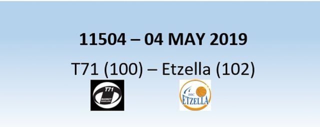 N1H 11504 T71 Dudelange (100) - Etzella Ettelbruck (102) 04/05/2019