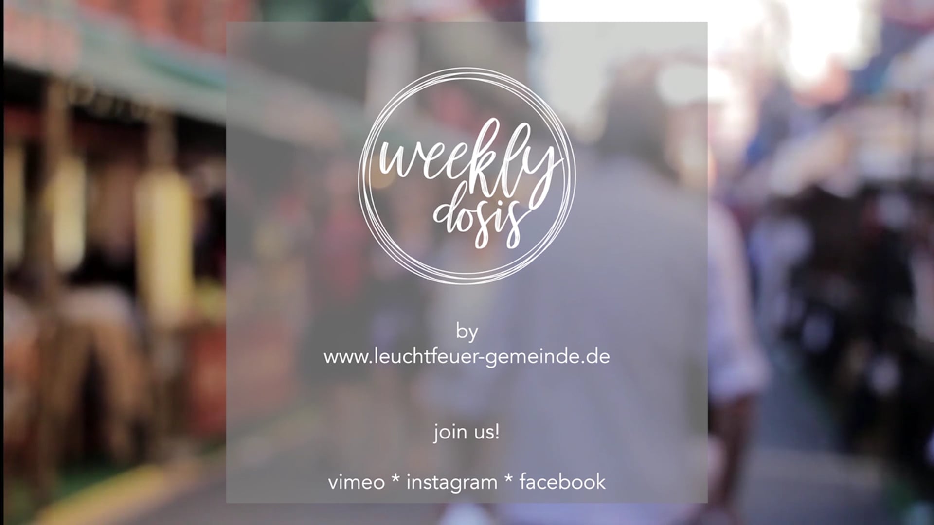 Weekly Dosis 13.05.2019