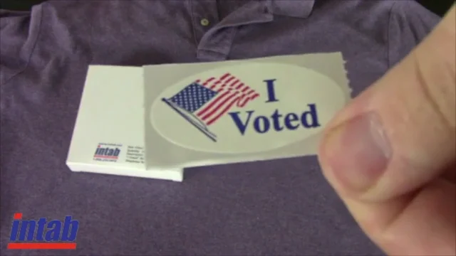 1 inch Permanent Voting Sticker Packs, 240/Pack, 2024