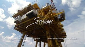 468 WS low angle oil gas platform offshore Texas Louisiana coast
