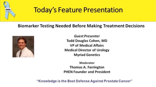 Biomarker Testing Needed Before Making Treatment Decisions with Dr. Todd Cohen