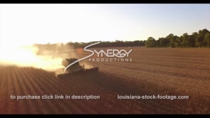 622 soybean harvest at sunset super awesome aerial drone arc