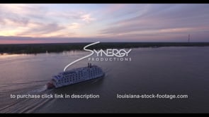 1128 mississippi river boat cruise ship video stock footage
