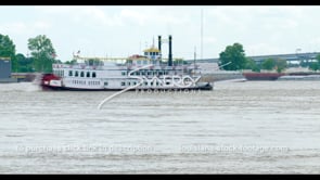 1125 New Orleans riverboat stock footage