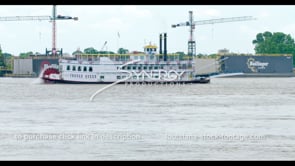 1108 Creole Queen riverboat in New Orleans video stock footage
