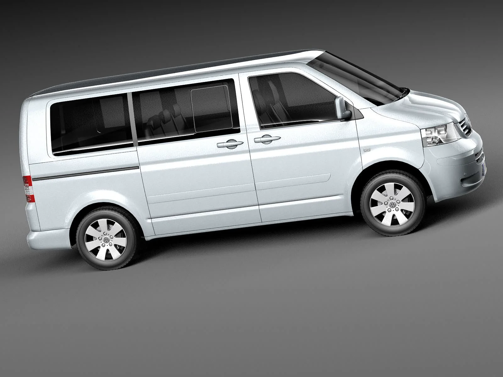 Volkswagen Transporter T5 Multivan Facelift 3D model