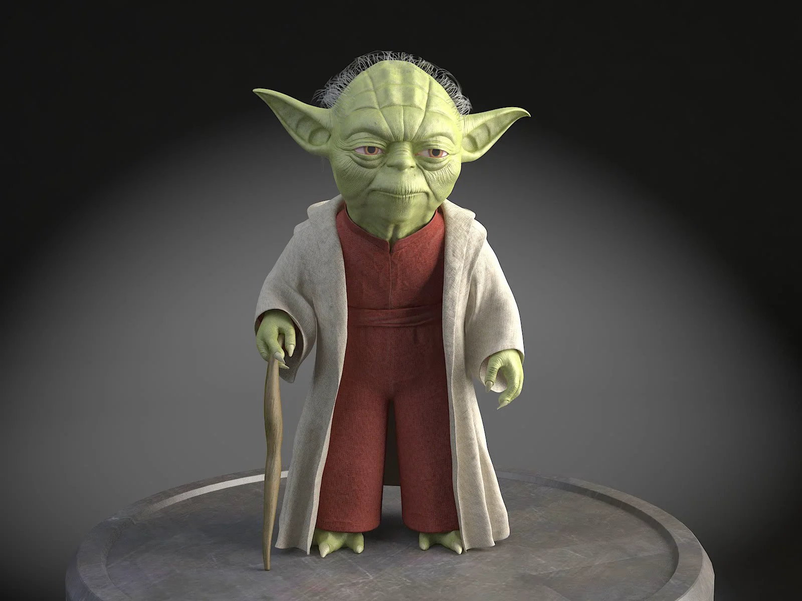 Lego yoda 3d online model