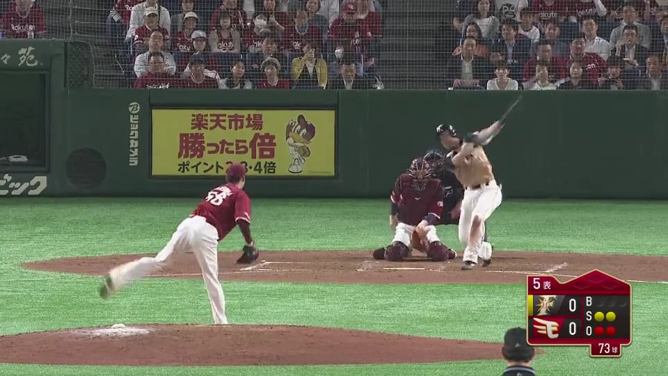 【5回表】イーグルス・辛島 5回まで無失点の好投!! 2019/5/16 E-F