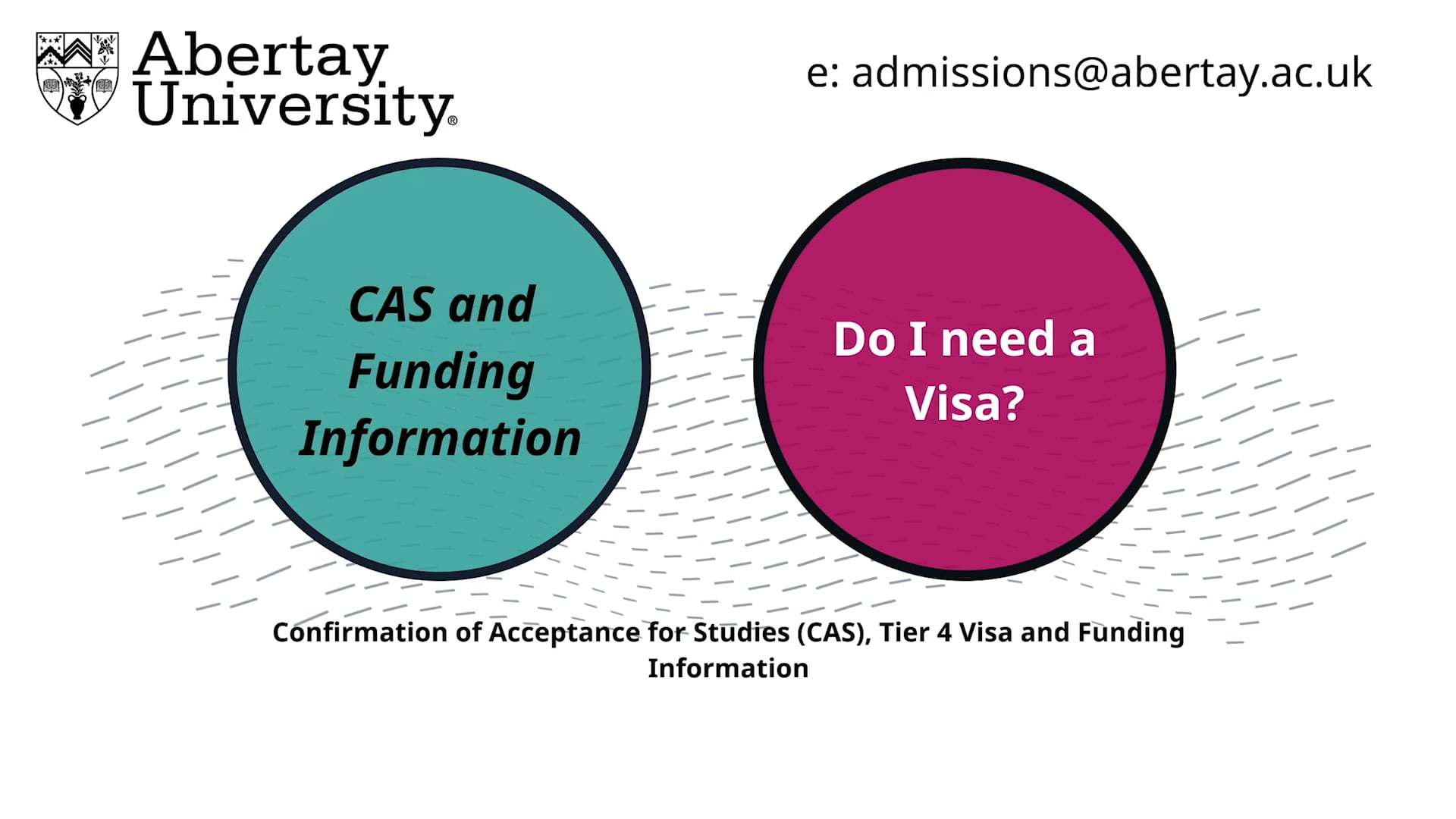 CAS, Tier 4 visa, and funding information for international students