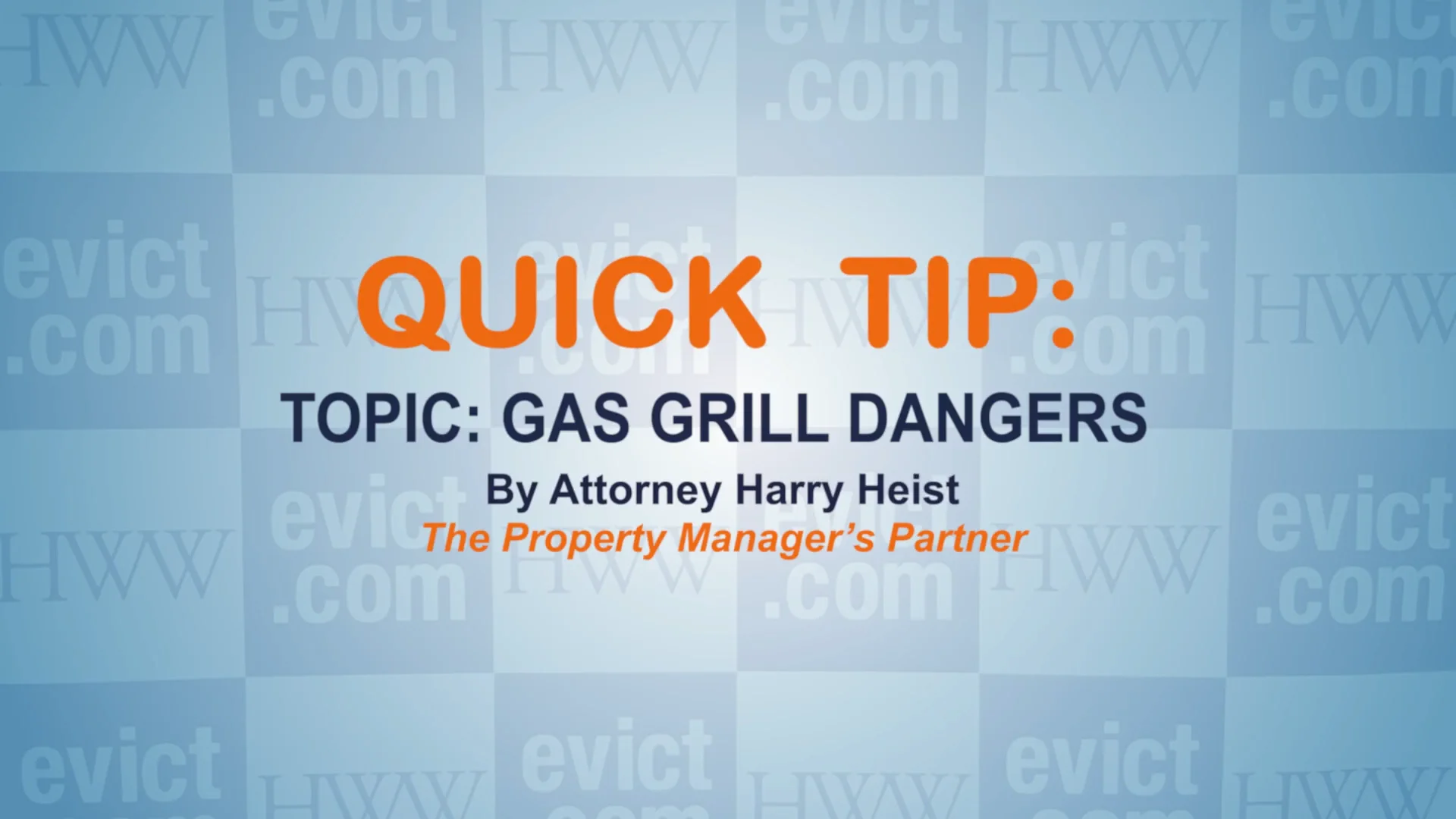 9 GAS GRILL DANGERS on Vimeo