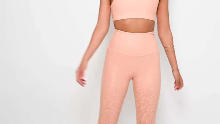 Beyond Yoga Drip Dot High Wasted Midi Legging White Rose Gold