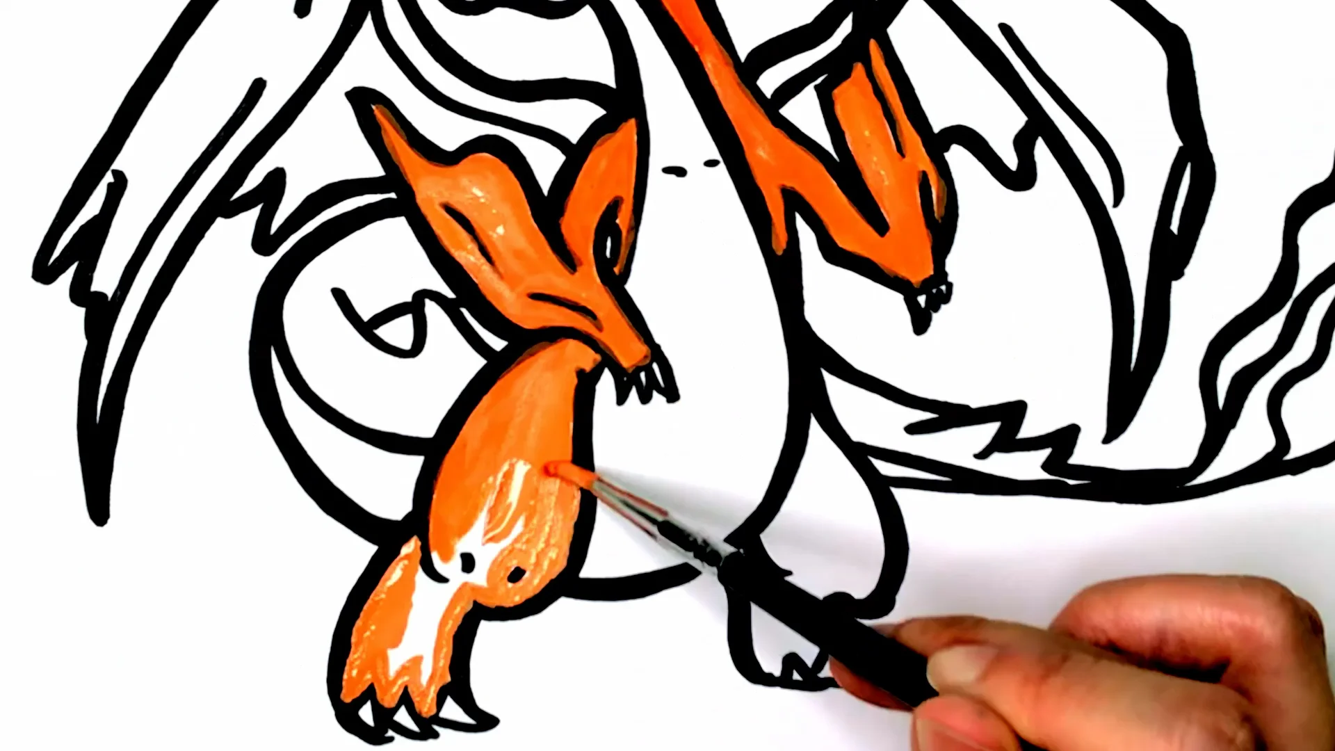 Cómo dibujar a CHARMELEON (Pokémon GO)