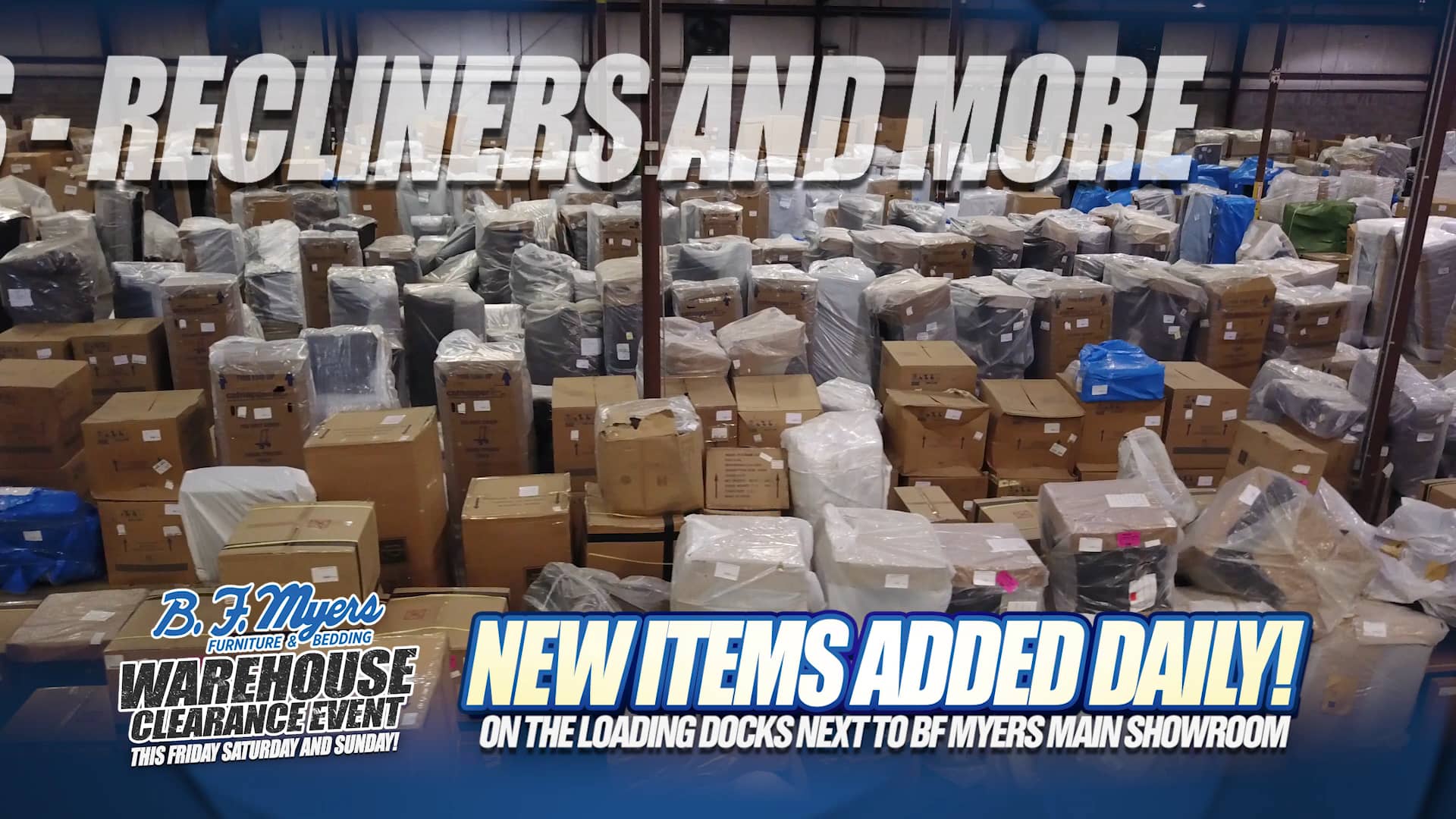 BF Myers Warehouse Clearance Event REV 30 on Vimeo