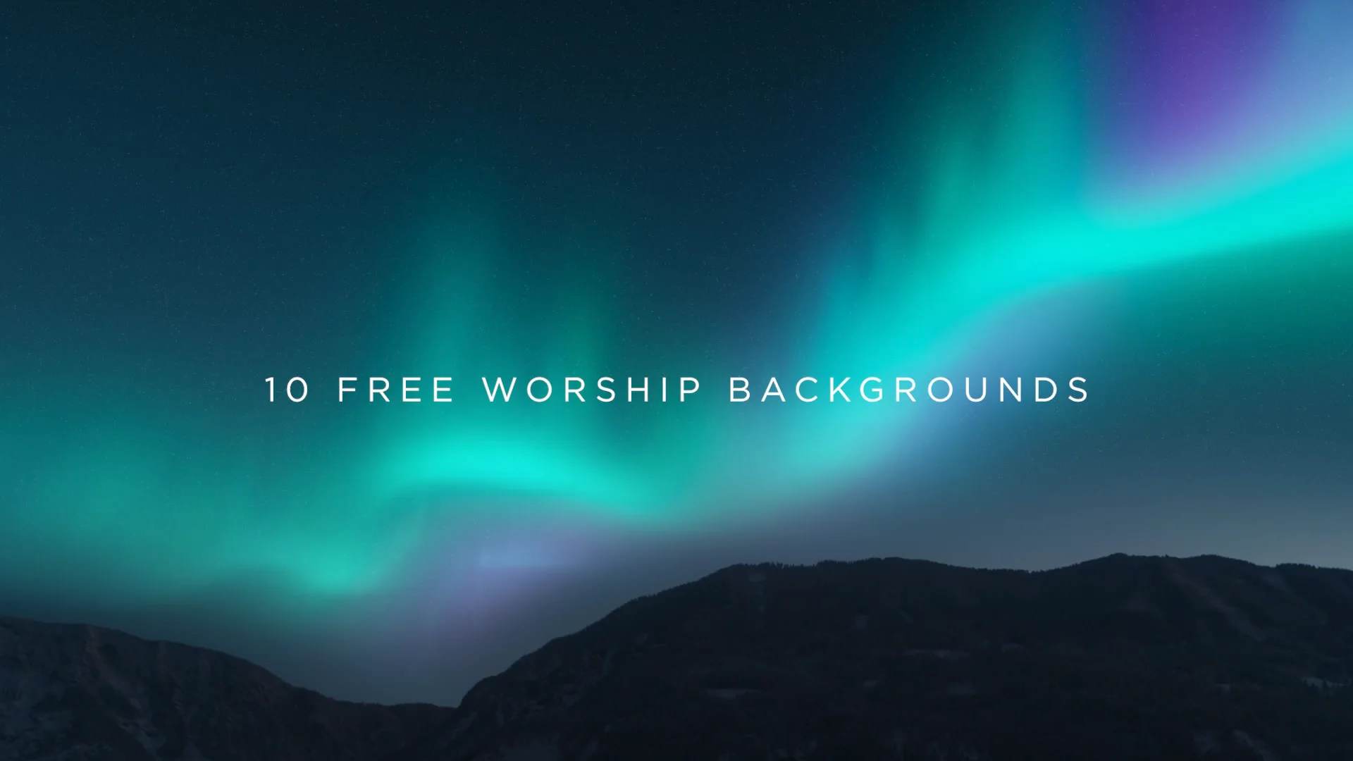 green worship backgrounds