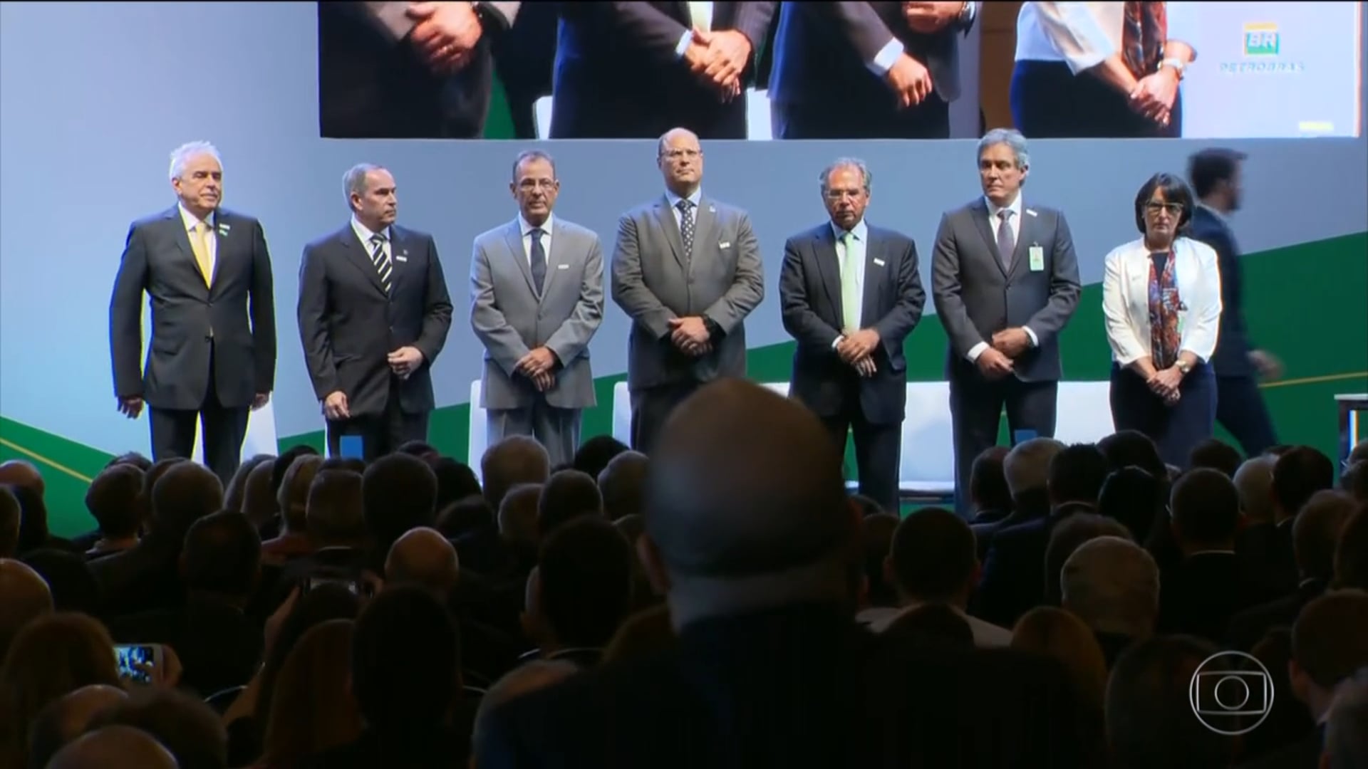 Jornal da Globo |  Presidente da Petrobras defende competição no setor e menor interferência do governo