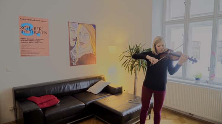 Music of Wood Theresa Aigner with her Antique Violin