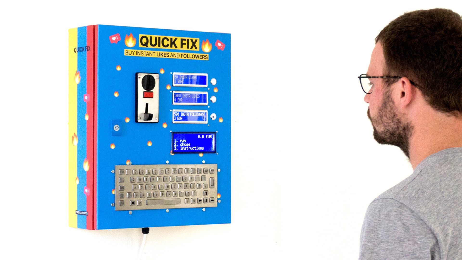Quick Fix - the vending machine selling likes and followers on Vimeo