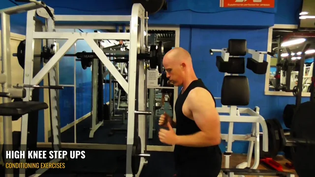 High Bench Step Ups