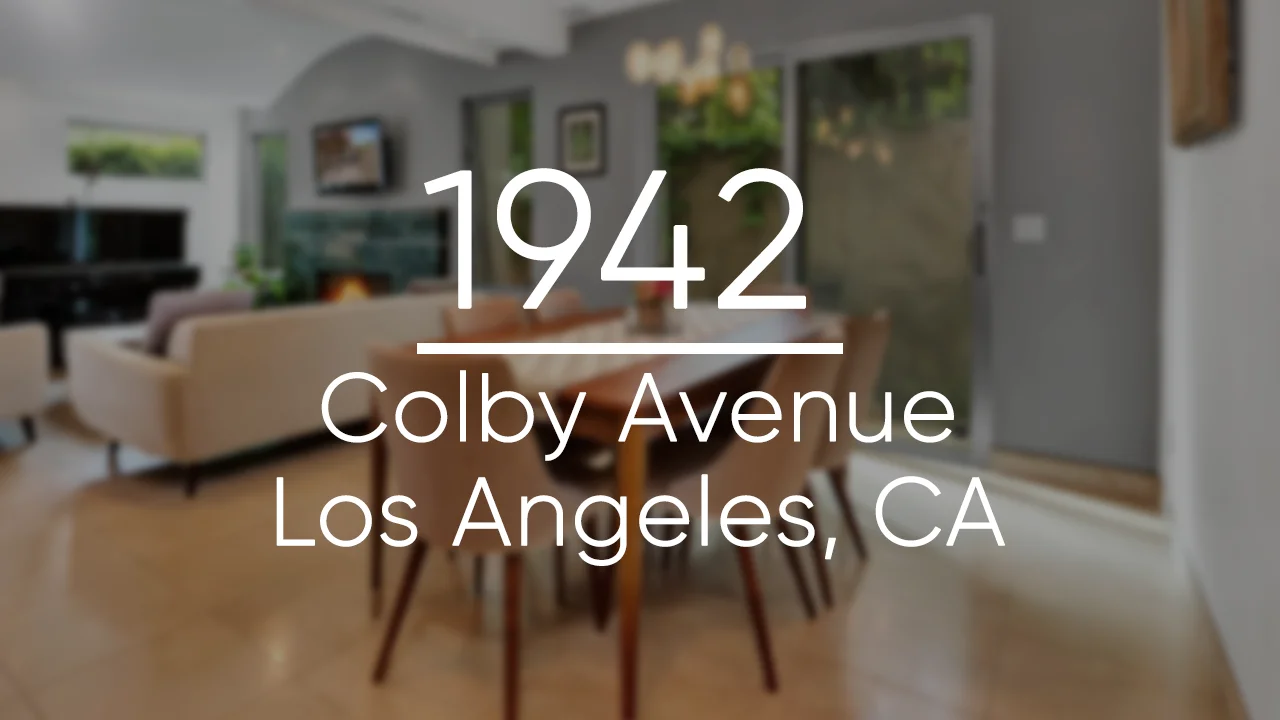 1942 Colby Avenue Los Angeles (Branded) on Vimeo