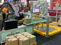 Cobot palletiser - simPAL capable of palletising to an Australian pallet (1165mm) and with a 12kg total payload