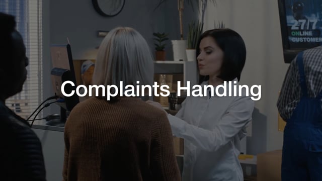 Complaints Handling - Video Thumbnail