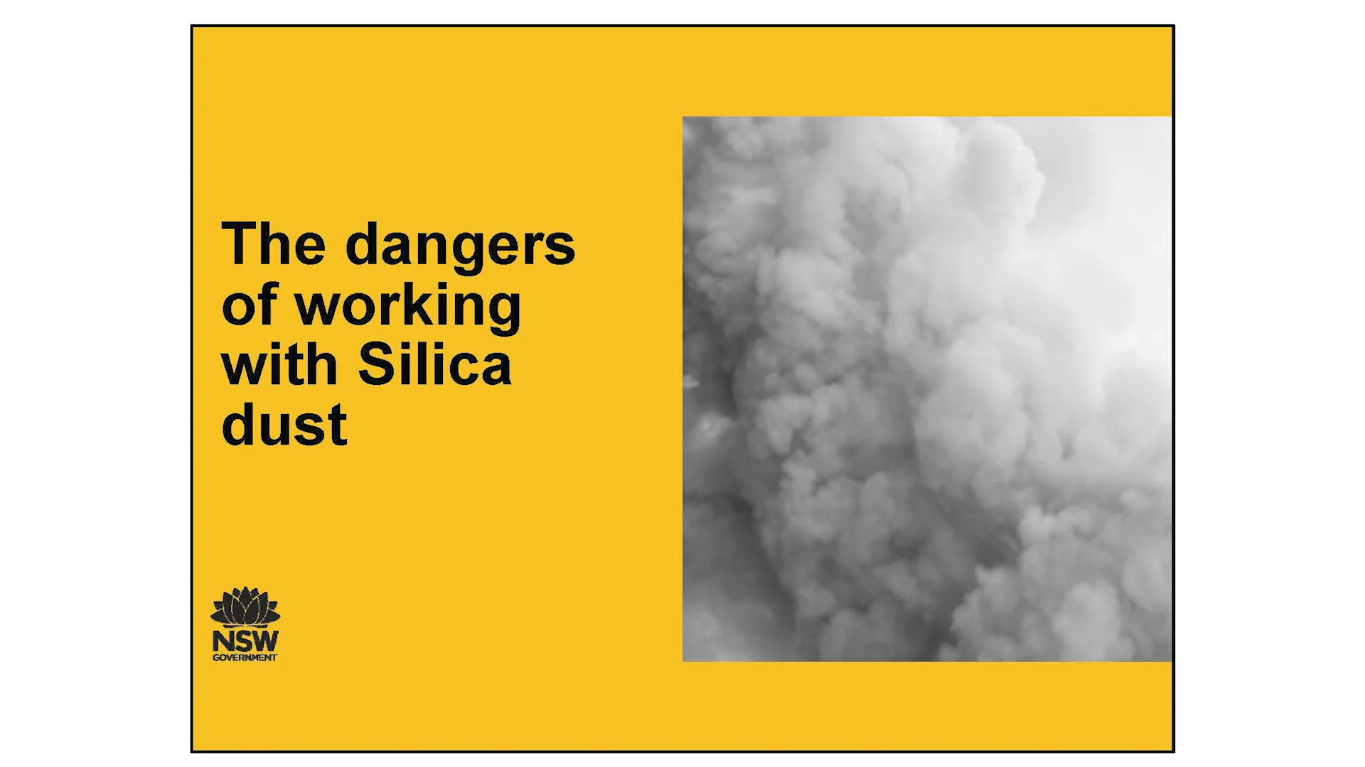 The dangers of silica dust